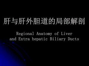 肝与肝外胆道的局部解剖.ppt
