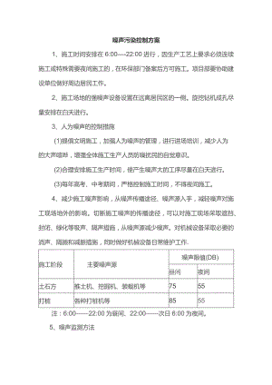 噪声污染控制方案.docx