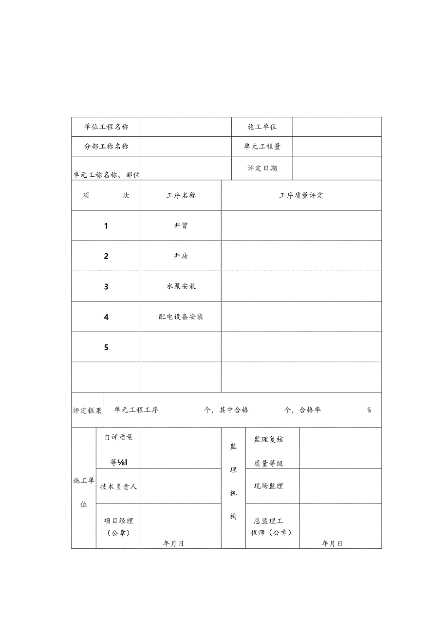 高标准农田水利工程检测检验与工程质量评定表.docx_第1页