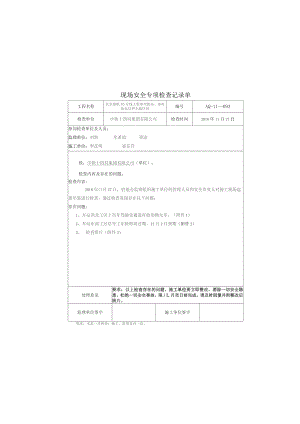 专项检查记录93.docx