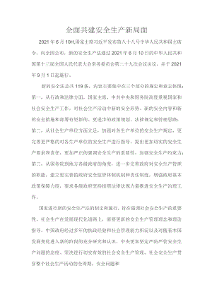 全面共建安全生产管理新局面.docx