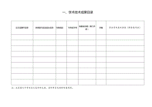 学术技术成果目录.docx