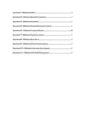 CFA一级历年模拟考试(2015-2019)：2016_CFA_Level_1_Mock_Exam_morning_answers_removed.docx