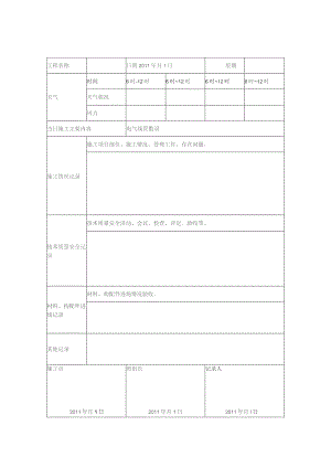 施工日志模板.docx