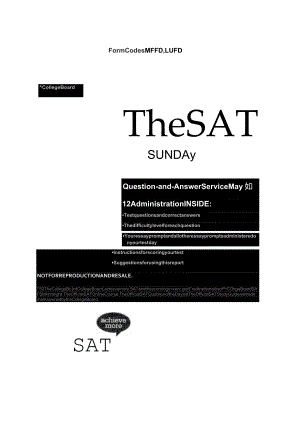 SAT真题分享：2012年5月亚洲SAT.docx