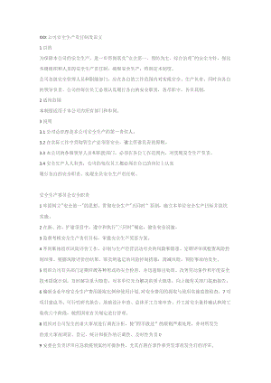 某公司安全生产责任制度范文.docx