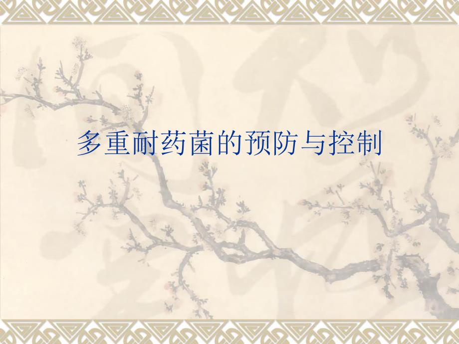 多重耐药菌概述及预防与控制.ppt_第1页