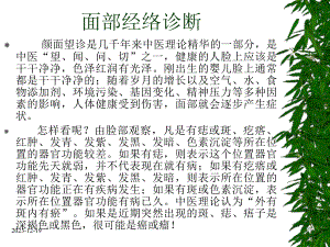 中医面部经络诊断.ppt