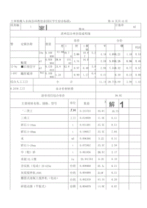 工程量清单综合单价分析表.docx