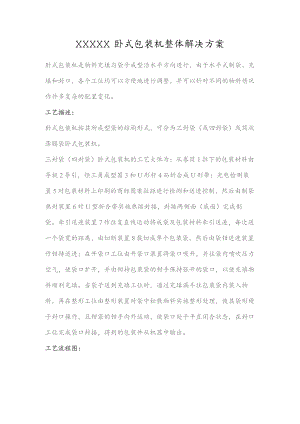 (新)卧式包装机整体解决方案.docx