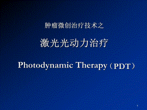 肿瘤光动力治疗项目 (PPT).ppt