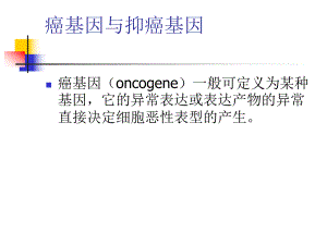 分子生物讲义：第六章 癌基因与抑癌基因.ppt