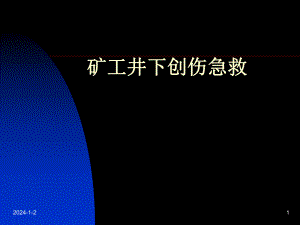 井下创伤急救.ppt
