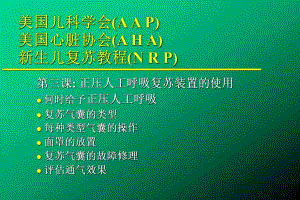 医疗资料正压人工呼吸复苏装置的使用.ppt