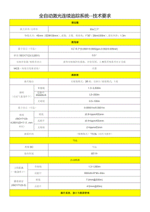 全自动激光连续追踪系统——技术要求.docx