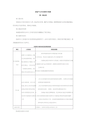 房地产公司内部审计制度.docx