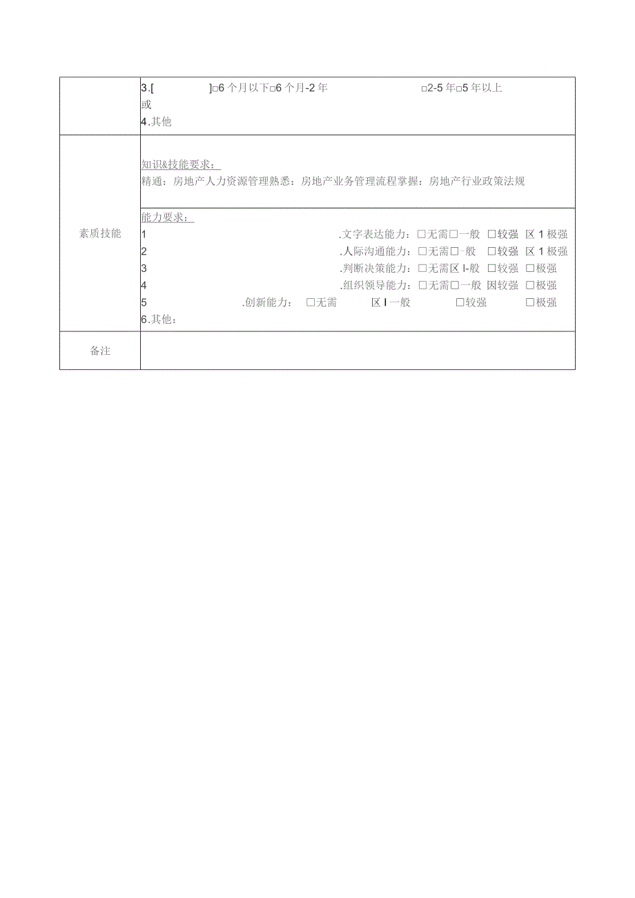 地产集团总公司高管层总经理助理（人力行政）岗位说明书.docx_第2页