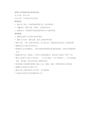 装饰公司市场部业务代表岗位职责.docx