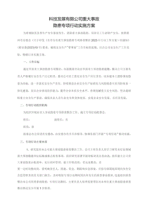 重大事故隐患专项行动实施方案.docx