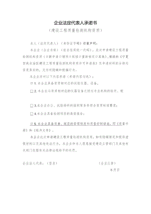 企业法定代表人承诺书.docx