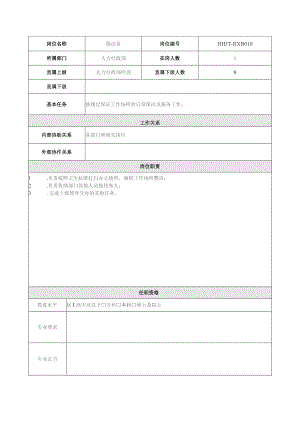 地产集团总公司人力行政部保洁员岗位说明书.docx