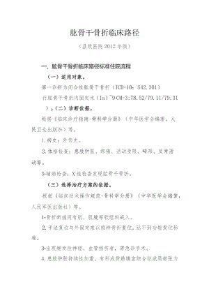 肱骨干骨折临床路径.docx