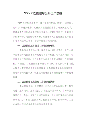 医院信息公开工作总结.docx