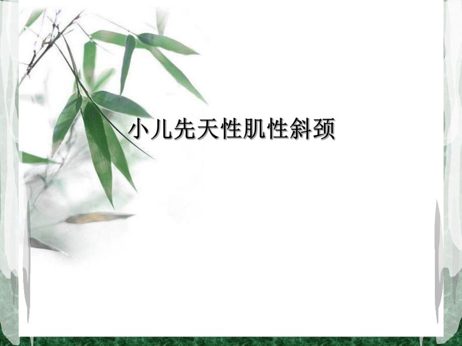 小儿先天性斜颈的护理1.ppt.ppt_第1页