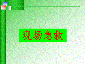 社区急救培训参考资料现场急救.ppt