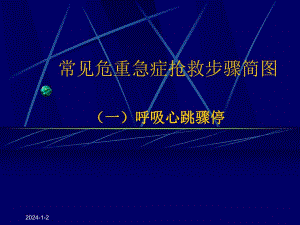 急救常识常见危重急症抢救步骤简图.ppt