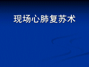 心肺复苏与电除颤技术.ppt