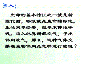 新浙教版八下科学生物的呼吸与呼吸作用..ppt