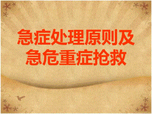 急症处理原则及急危重症抢救.ppt