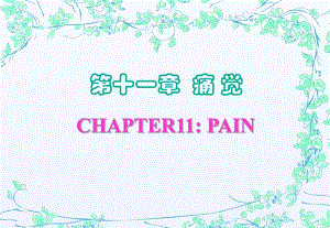 第十一章 痛觉.ppt