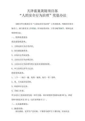 人的安全行为治理奖惩办法.docx