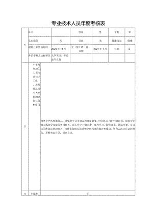 专业技术人员年度考核表.docx
