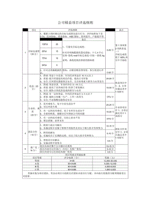 公司精益项目评选细则.docx