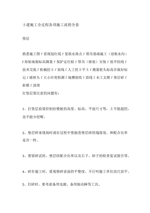 土建施工全过程各项施工流程全套.docx