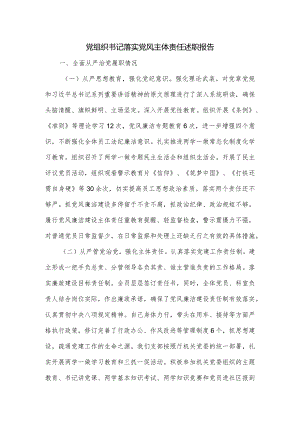 党组织书记落实党风主体责任述职报告.docx