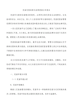 民宿发展趋势及前景展望分析报告.docx