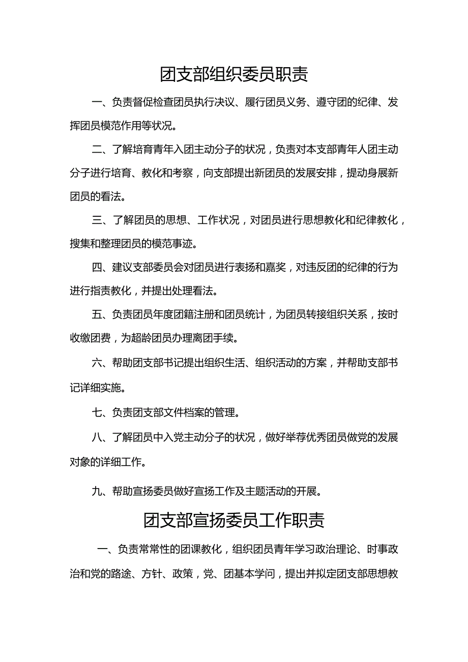 团支部岗位职责(团支部书记、组织委员、宣传委员).docx_第3页