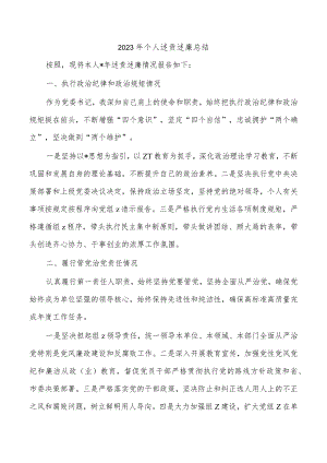 2023年个人述责述廉总结.docx