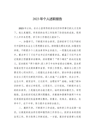 2023年个人述职报告.docx