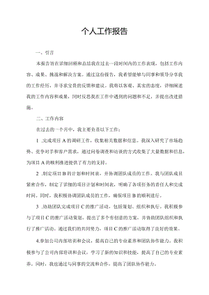 个人 工作 报告.docx