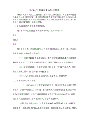 农民工讨薪应急预案[1].docx