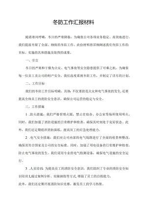 冬防工作汇报材料.docx