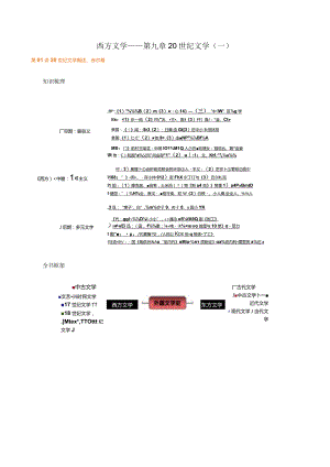 西方文学——第九章20世纪文学一.docx