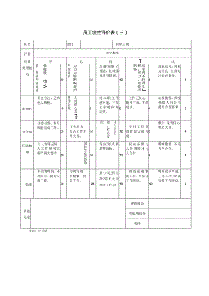 员工绩效评价表(三).docx