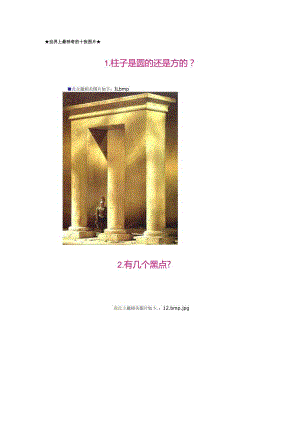 世界上最神奇的十张图片.docx