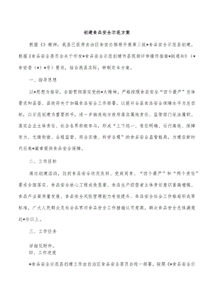 创建食品安全示范方案.docx